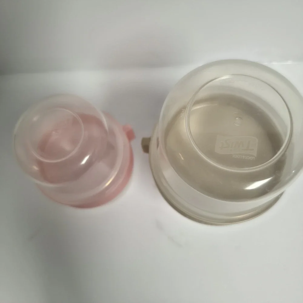Lock & Lock Two-Way Plastic Cereal To Go Cup Set Food Storage Lunch Box Snack